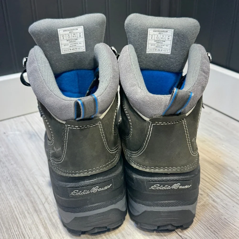 Eddie Bauer Weatheredge Waterproof Boots Men's Sz 8 200 G.Thermafill EUC‎